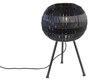 Moderna stolna lampa tronožac crna - Zoë