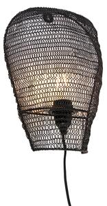 Orijentalna zidna lampa crna 35 cm - Nidum
