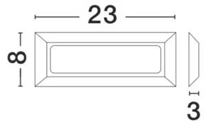 PULSAR VANJSKA ZIDNA SVJETILJKA LED 4W/3000K/557lm/IP54/TAMNO SIVA NL811501