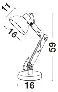 LILA STOLNA LAMPA E27 /IP20/BIJELA NL671601