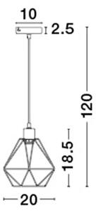 PIETRA VISILICA E27 /IP20/CRNA NL673601