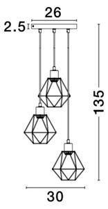 PIETRA VISILICA E27 /IP20/CRNA NL673603