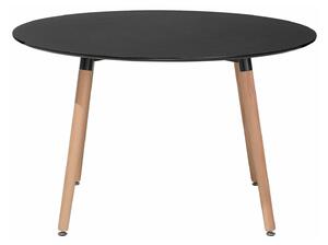 Stol Berwyn 393, Crna, Svijetlo drvo, 74cm, Bukva