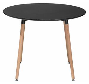 Stol Berwyn 394, Svijetlo drvo, Crna, 74cm, Bukva