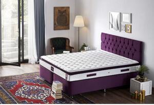 Woody Fashion Madrac, Bijela boja Ljubičasta, Purple 140x190 cm Double Size Padded Soft Mattress