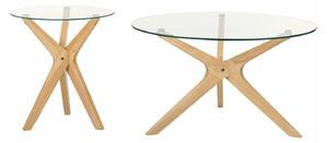 Stolići za kavu Berwyn 540, Svijetlo drvo, 46cm, Kaučuk
