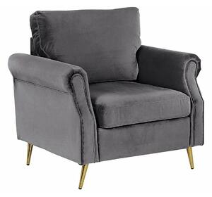 Fotelja Berwyn 546, Siva, 90x85x67cm, Eukaliptus