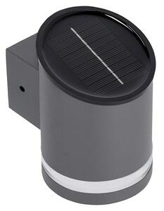 BAUHAUS Solarna vanjska zidna LED svjetiljka (Siva, 12 x 9 x 12,5 cm)
