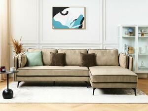 Kutna garnitura Berwyn 622, Beige, Bordo, 88x268x157cm, Eukaliptus