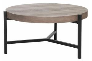 Stolić za kavu Berwyn 707, Tamno drvo, Crna, 42cm