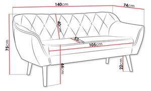 Zondo.hr Sofa Quentin 2 (tamnozelena). 1122863