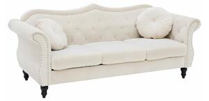 Sofa chesterfield Berwyn 794, Beige, 91x200x83cm, Bor, Eukaliptus