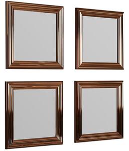 Woody Fashion Set ogledala (4 komada), bronca, Loza - Bronze