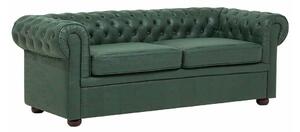 Sofa chesterfield Cirdoro 108, Zelena, 70x195x75cm, Noge: Drvo,Hrast, Eukaliptus