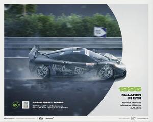 Umjetnički tisak McLaren F1 GTR - 1995 100th Anniversary - 24h Le Mans Poster