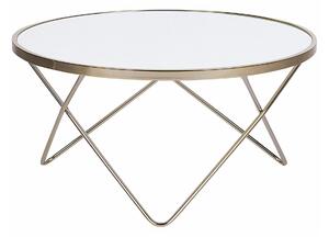 Stolić za kavu Berwyn 982, Zlatno, Bijela, 40cm