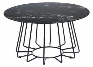 Stolić za kavu Berwyn 988, Crna, Crni mramor, 40cm