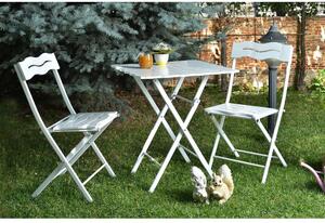 Floriane Garden Set vrtnih stolova i stolica (3 komada), bijela boja, Bistro Set 1