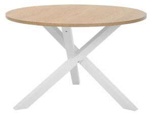Stol Berwyn 1045, Svijetlo drvo, Bijela, 78cm, Kaučuk