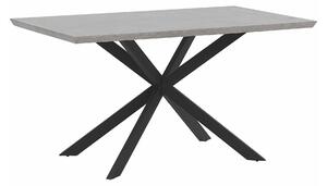 Stol Berwyn 1139, Crna, Boja betona, 75x80cm