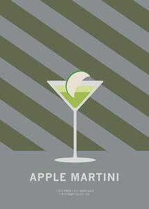 Ilustracija Drink Apple Martini, Paperago