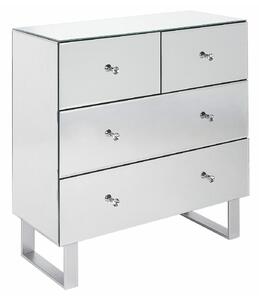 Komoda Berwyn 1204, Srebro, 80x80x35cm