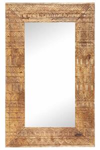VidaXL Ručno izrezbareno ogledalo 80 x 50 x 2,5 cm masivno drvo manga