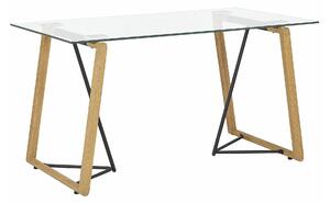 Stol Berwyn 1333, Svijetlo drvo, Crna, 76x80cm