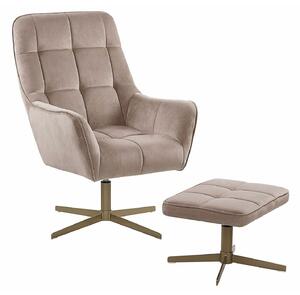 Fotelja Berwyn 1409, Beige, S torbicom, 104x70x82cm