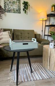 Zeleno-sivi drveni stol za laptop GUSTA