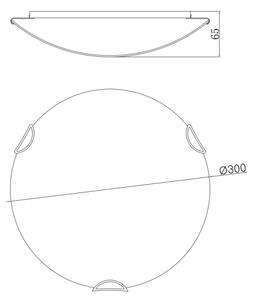 Globo - Stropna svjetiljka 2xE27/60W/230V