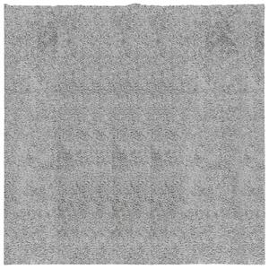 VidaXL Čupavi moderni tepih s visokim vlaknima sivi 160x160 cm