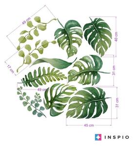 Zidne naljepnice - tropsko lišće