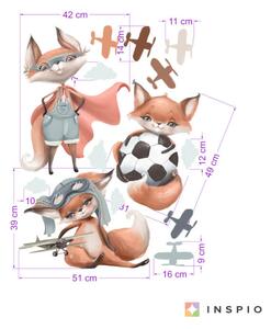 Zidne naljepnice - hrabre lisice
