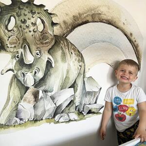 Zidna naljepnica - dinosaur s imenom djeteta
