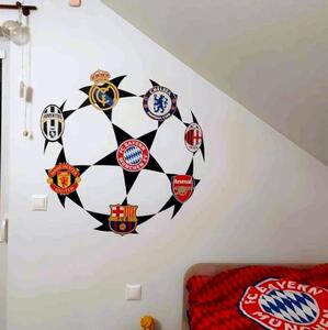 Samoljepljive zidne naljepnice „UEFA nogometni klubovi“