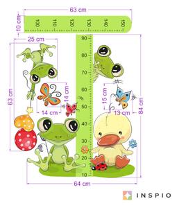 Naljepnica - dječji mjerač rasta „Malena žaba“, 150 cm