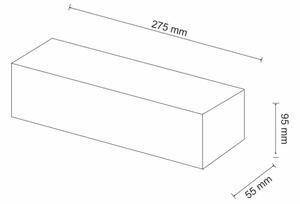 Zidna svjetiljka CEGIELKA 1xE14/12W/230V gips/bijela