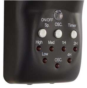 Lucci air 213124 - Zidni ventilator BREEZE 55W/230V crna + DU