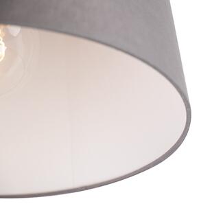 Moderna stropna svjetiljka s tamno sivom nijansom 35 cm - Combi