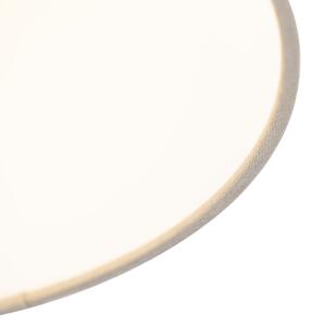 Stropna svjetiljka s lanenim sjenilom tamno bijele 25 cm - kombinirano bijela