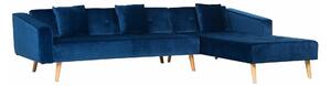 Kutna garnitura Berwyn 1645, Plava, 75x303x173cm