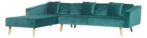 Kutna garnitura Berwyn 1645, Tirkiz, 75x303x173cm