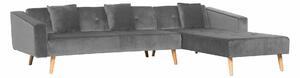 Kutna garnitura Berwyn 1645, Siva, 75x303x173cm