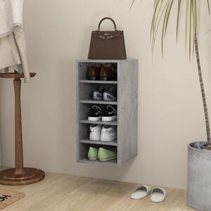 VidaXL Ormarić za cipele siva boja betona 31,5 x 35 x 70 cm od iverice