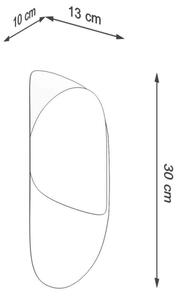 Sollux SL.1062 - Zidna svjetiljka TEAR 1xG9/40W/230V bijela