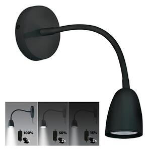 Brilagi - LED Prigušiva zidna lampica LED/4W/230V crna