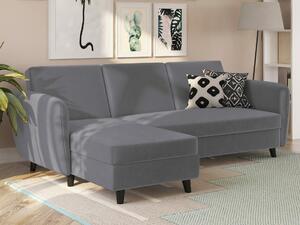 Kutna garnitura Tulsa 557, Antracit, 82x219x153cm