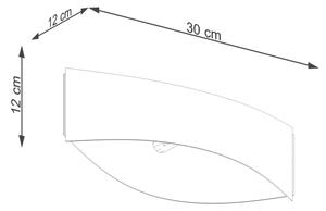 Sollux SL.1189 - Zidna svjetiljka TONI 1xG9/8W/230V crna