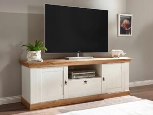 TV stol Vomave 102, Hrast, Bijeljeni bor, 64x183x52cm